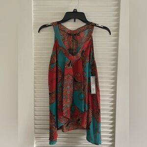 Apt. 9 Blue and Red Tank Top